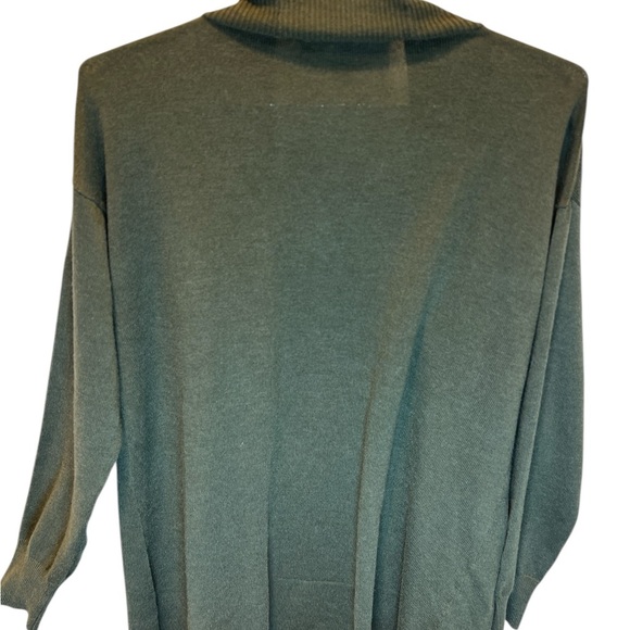NEW Women's “Gloria Vanderbilt” Green Open Front Cardigan Sweater - Picture 7 of 7